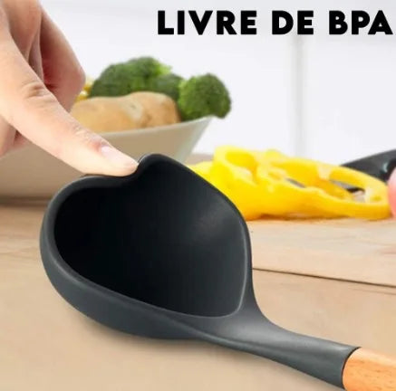 Kit Utensílios de Cozinha em Silicone com 12 Peças